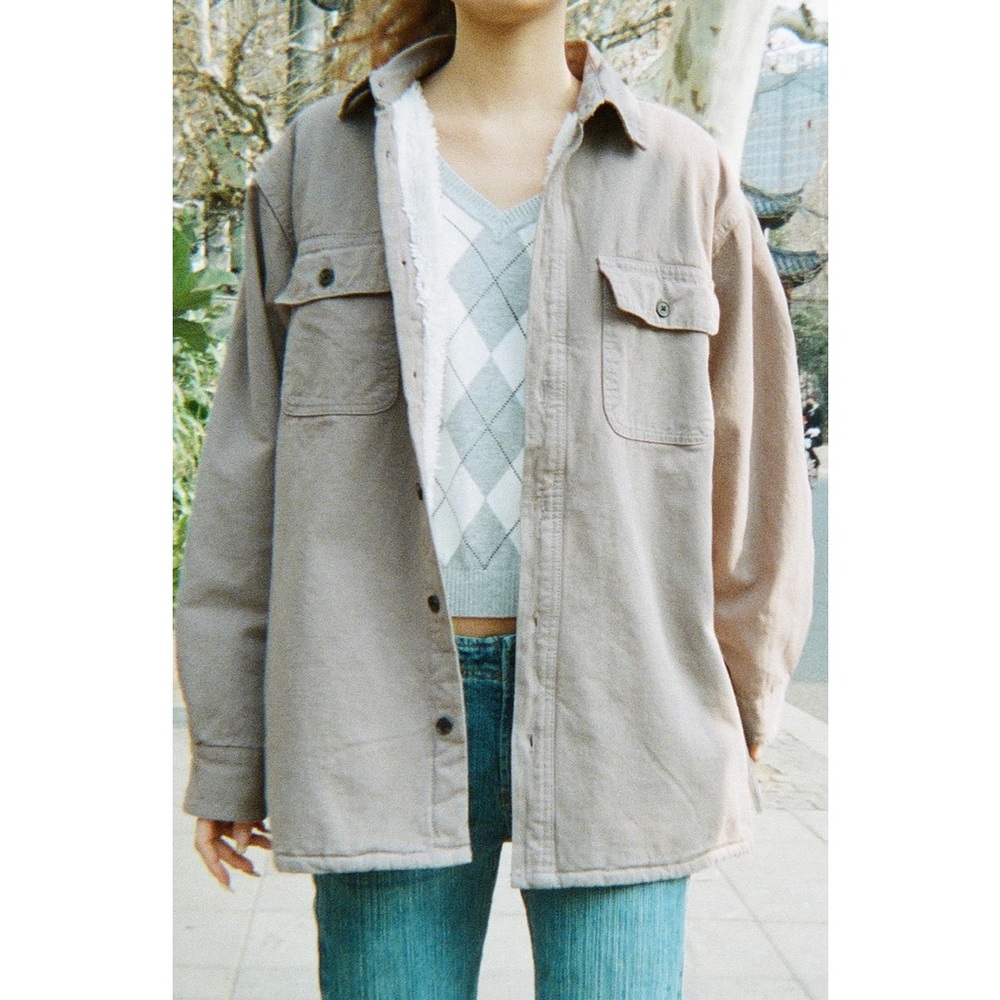 Brandy melville gray fabianne fur jacket